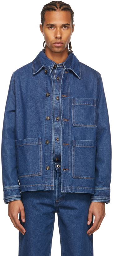 Photo: A.P.C. Indigo Denim Nathanaël Jacket