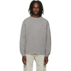 Carhartt Work In Progress Gray Long Sleeve Nelson T-shirt