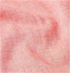 Brunello Cucinelli - Button-Down Collar Mélange Linen Shirt - Pink