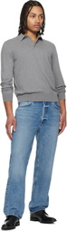 BOSS Gray Cotton Polo