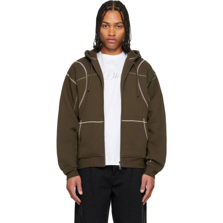 Photo: Dime Brown Court Zip Hoodie
