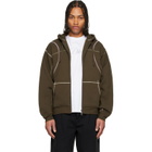 Dime Brown Court Zip Hoodie