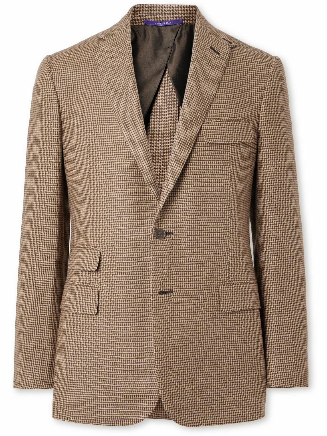 Ralph Lauren Purple label - Slim-Fit Puppytooth Wool, Silk Ralph Lauren Purple label - Slim-Fit Puppytooth Wool, Silk