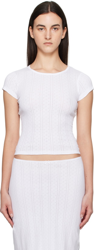 Photo: Cou Cou White 'The Baby Regular' T-shirt