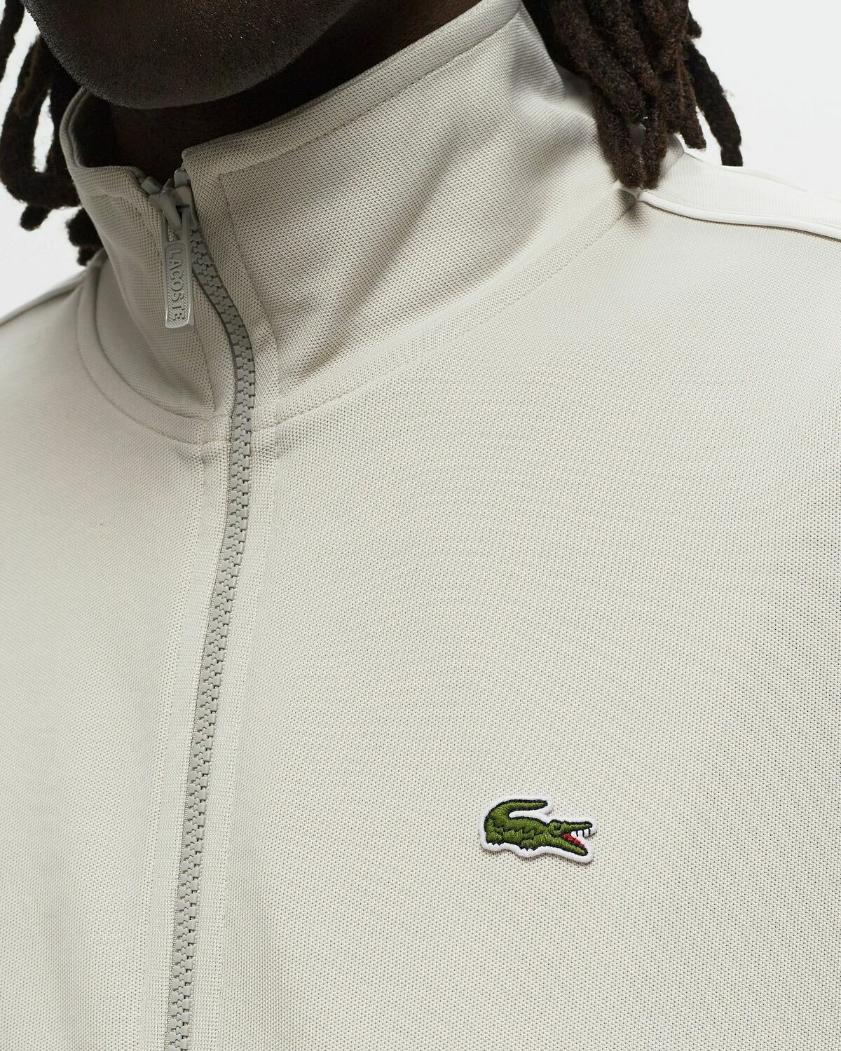 Lacoste Paris Piqué Track Jacket Beige Track Jackets Lacoste