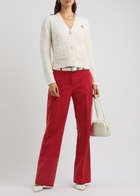 Casablanca Sports Straight-leg Wool-blend Trousers Red