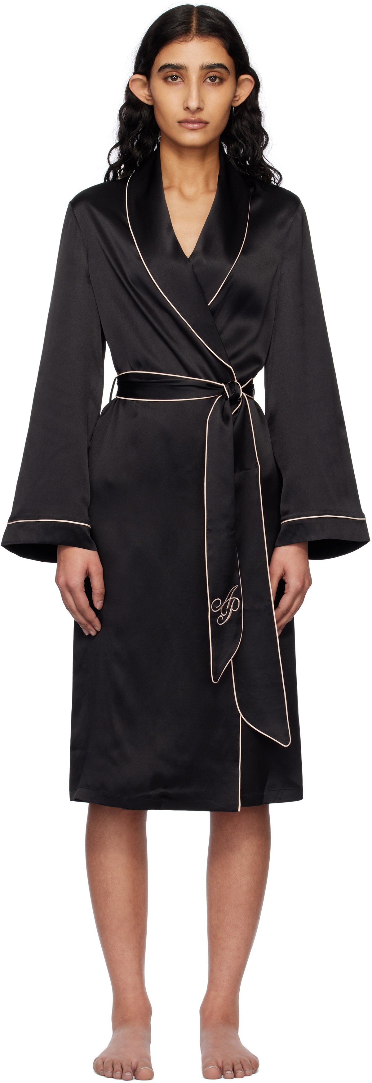 white christmas dresses Agent Provocateur Black Sheer Silk and Lace Dress with Bustle – Amarcord  Vintage Fashion main image 1