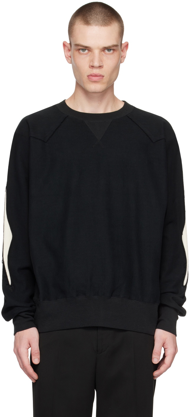 The Letters Black Western Sweatshirt