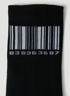 VTMNTS - Barcode Socks in Black