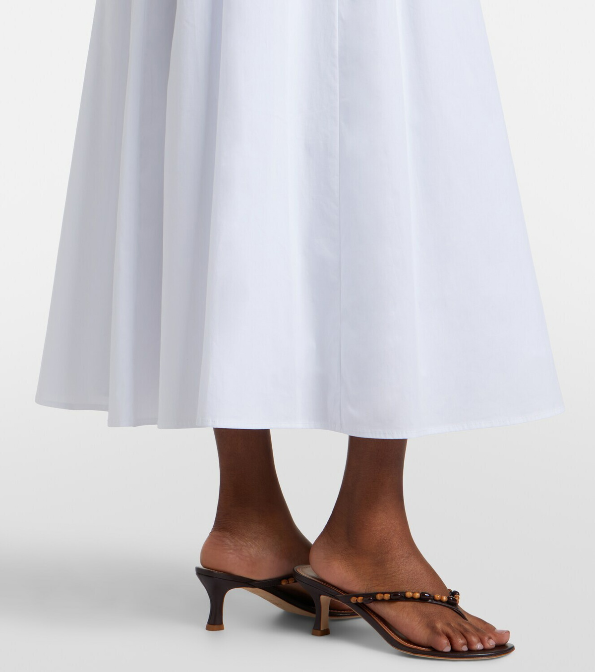 Staud Margi cotton poplin maxi dress