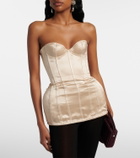 Magda Butrym Silk satin corset