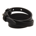 Dsquared2 Black Leather Bracelet