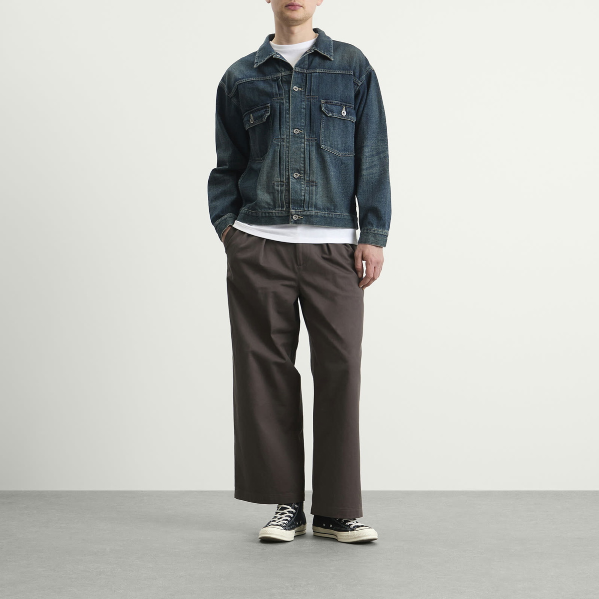 Neighborhood Men's Washed Denim Type-2 Jacket in Indigo