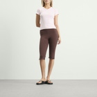 House Of Sunny Women's Classic Capri Pants in Coffee