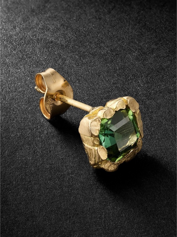 Photo: HEALERS FINE JEWELRY - Recycled Gold Tourmaline Single Earring