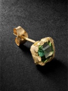 HEALERS FINE JEWELRY - Recycled Gold Tourmaline Single Earring