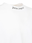 PALM ANGELS - Logo Print Over Cotton Jersey T-shirt