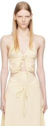 Emily Watson Off-White Flourished One-Piece Swimsuit