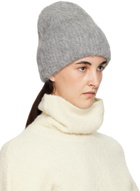 TOTEME Gray Alpaca Knit Beanie