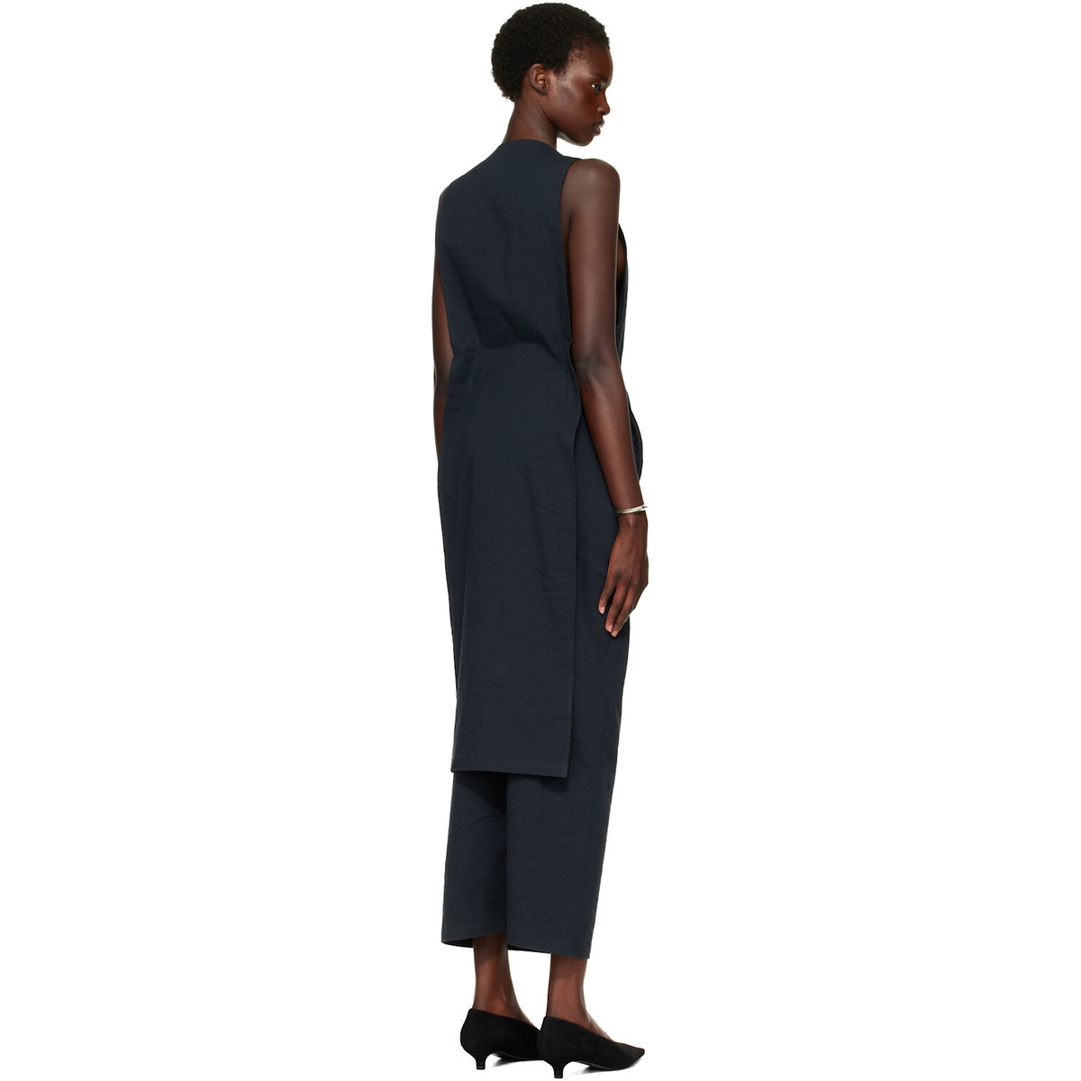 ISSEY MIYAKE Navy Allow Maxi Dress