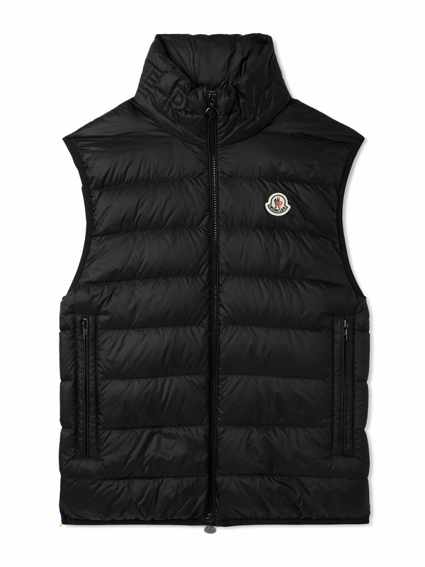 Photo: Moncler - Rocoque Logo-Appliquéd Quilted Shell Down Gilet - Black