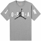 Air Jordan Men's Air Stretch T-Shirt in Carbon Heather/White/Black