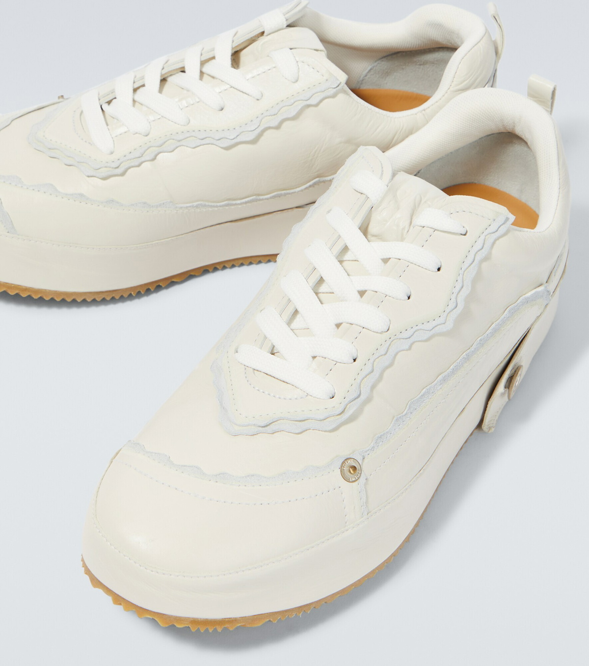 【Loewe】leather-trimmed sneakers レザートリム スニーカー すぐ届く LOEWE ロエベ 大人気 レザー スニーカー/シューズ