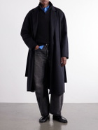 ssstein - Reversible Belted Wool-Blend Coat - Black