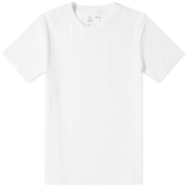 Photo: Helmut Lang Embroidered Small Logo Tee Chalk White