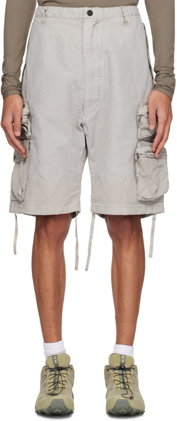 Photo: NEMEN® Gray Multipocket Parachute Shorts