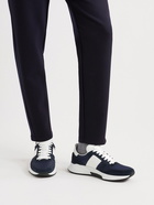 TOM FORD - Jagga Leather-Trimmed Nylon and Suede Sneakers - Blue