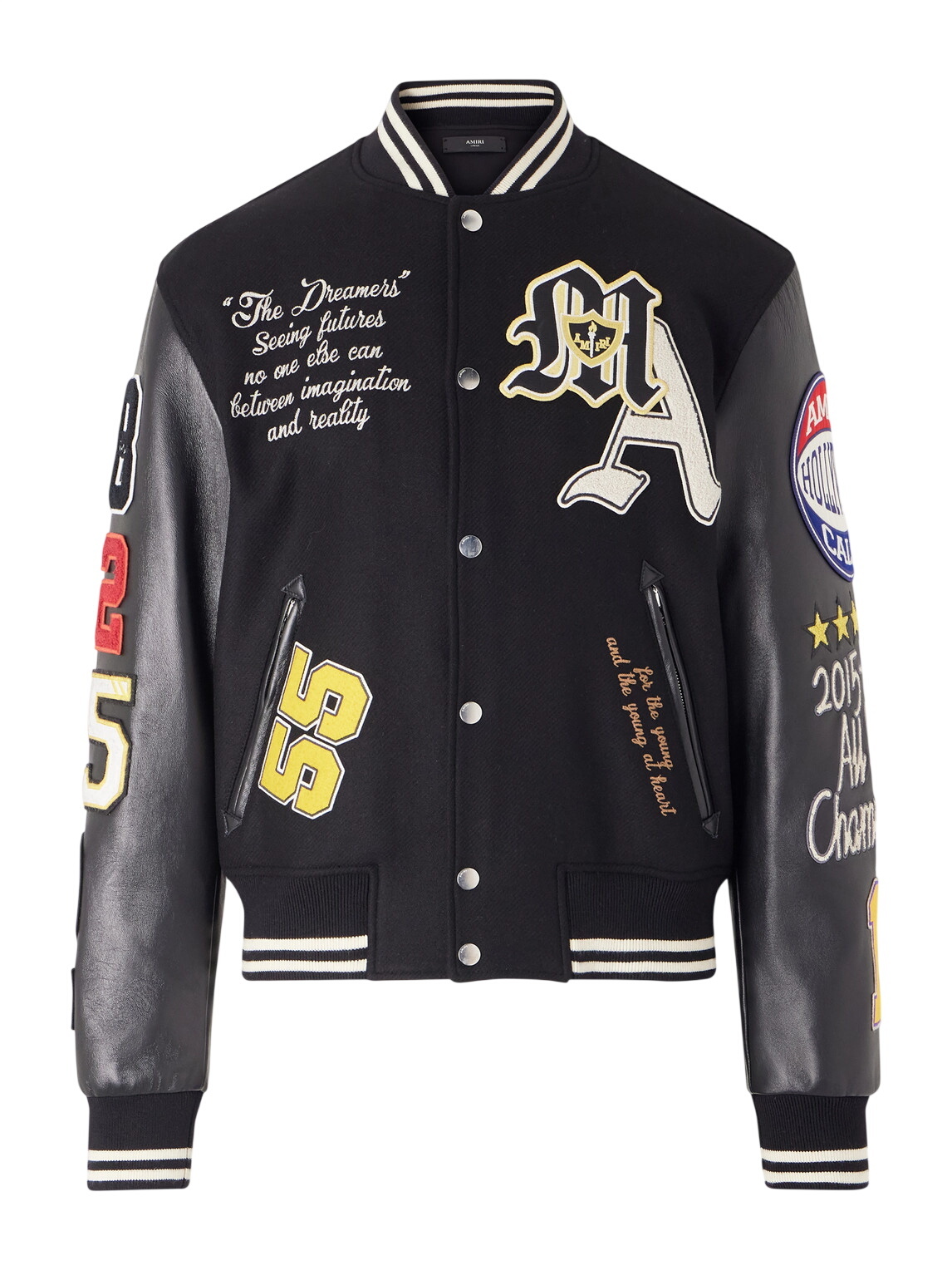 AMIRI Men's DJ Preemo Varsity Jacket in Black Amiri