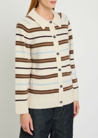 Rag & Bone Peggy Striped Wool Cardigan Stripe
