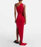 Rick Owens Aaliyah one-shoulder sheer gown