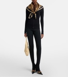 Gucci Leopard-print silk twill scarf