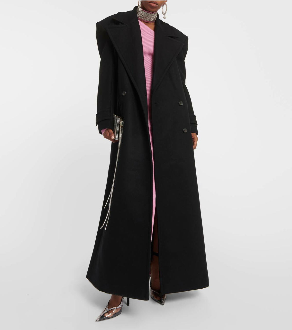 Giuseppe di Morabito Double-breasted wool-blend coat