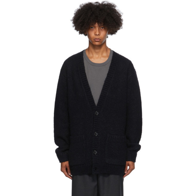 Photo: Dries Van Noten Black Big Knit Cardigan