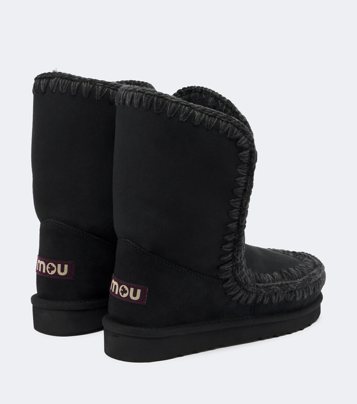 Mou 24 shearling-lined suede mid-calf boots