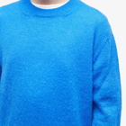 Off-White Men's Mohair Arrow Crew Knit in Blue