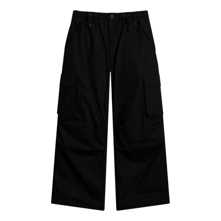 Photo: Comme des Garçons Homme Men's Cotton Ripstop Cargo Trousers in Black