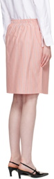 HommeGirls Red Boxer Pencil Midi Skirt