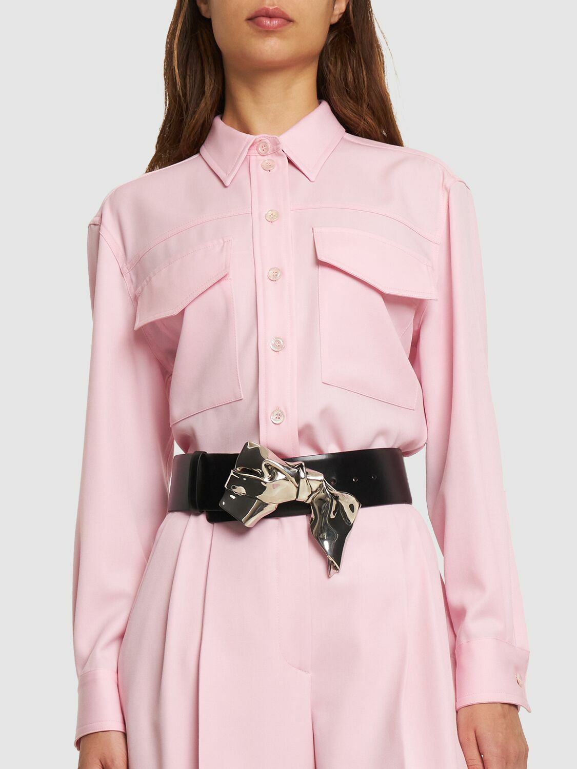 Alexander McQueen - Leather corset belt Alexander McQueen