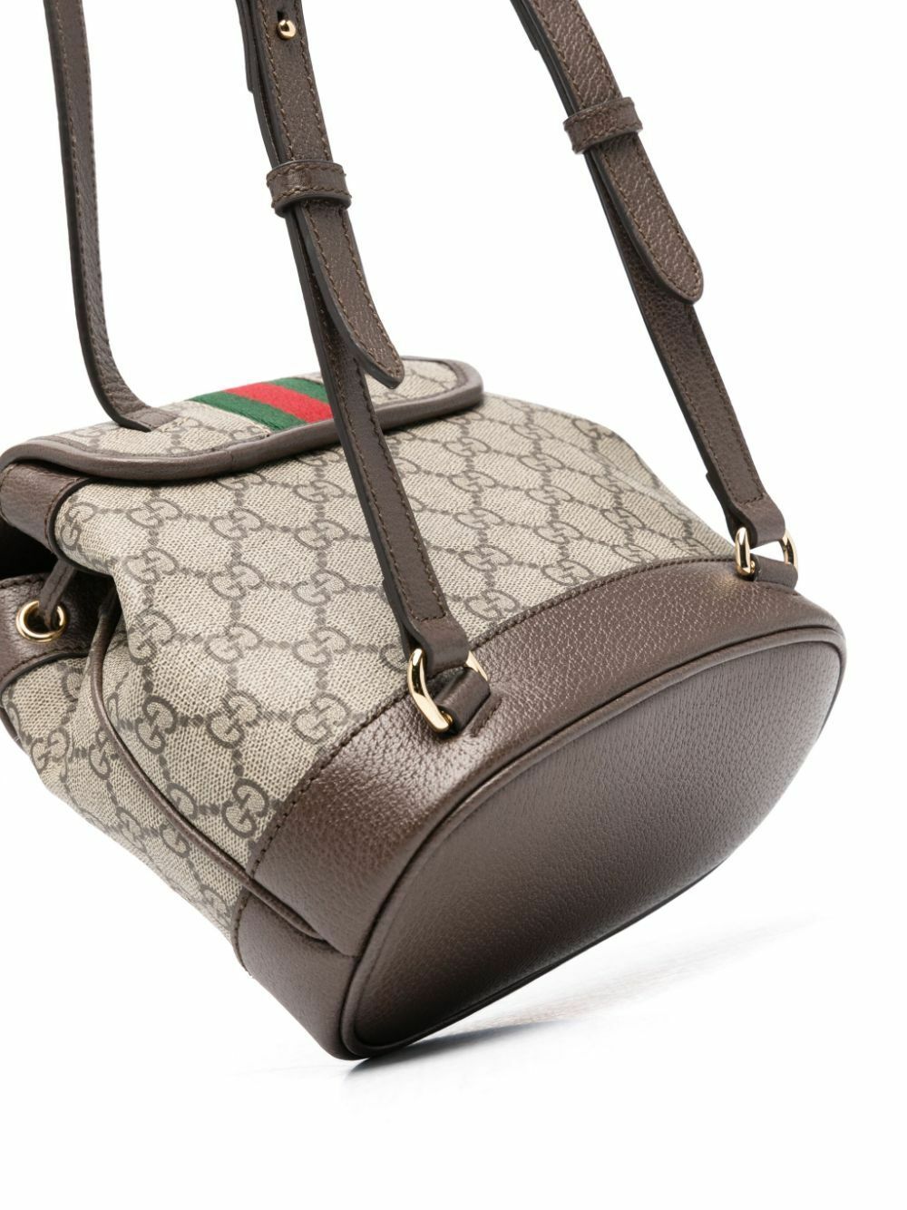 Gucci Neutral Ophidia Mini GG Supreme Backpack