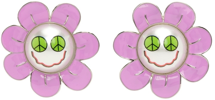 Photo: Safsafu Pink Space Daisy Earrings