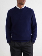 Boglioli - Wool and Cashmere-Blend Sweater - Blue