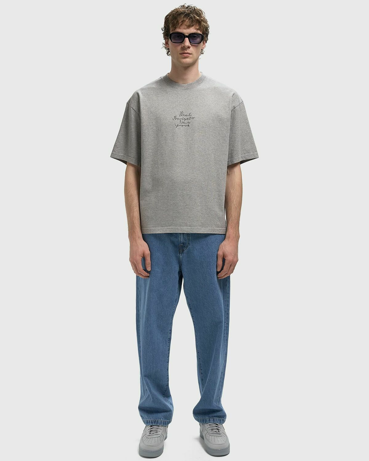 Axel Arigato New York City Tee Grey Mens Shortsleefe