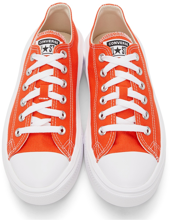 sjælden Ged antydning Converse Orange & White Chuck Taylor All Star Move Ox Sneakers Converse