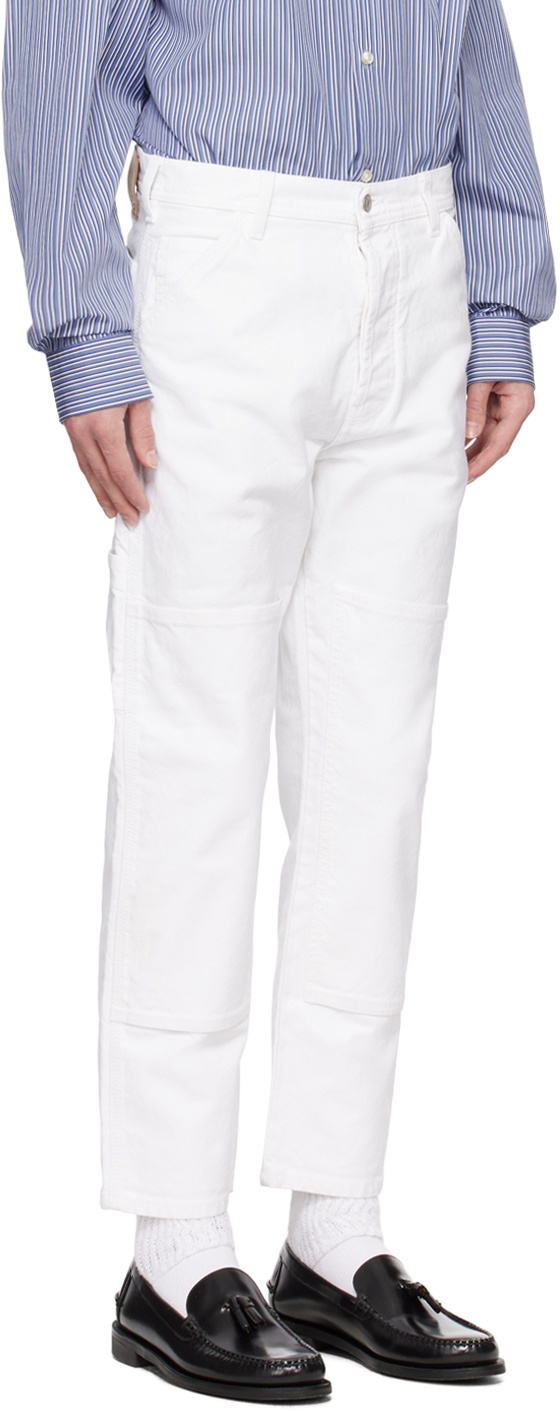 Le PÈRE White Paneled Trousers