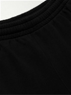 Off-White - Tapered Logo-Print Cotton-Jersey Sweatpants - Black