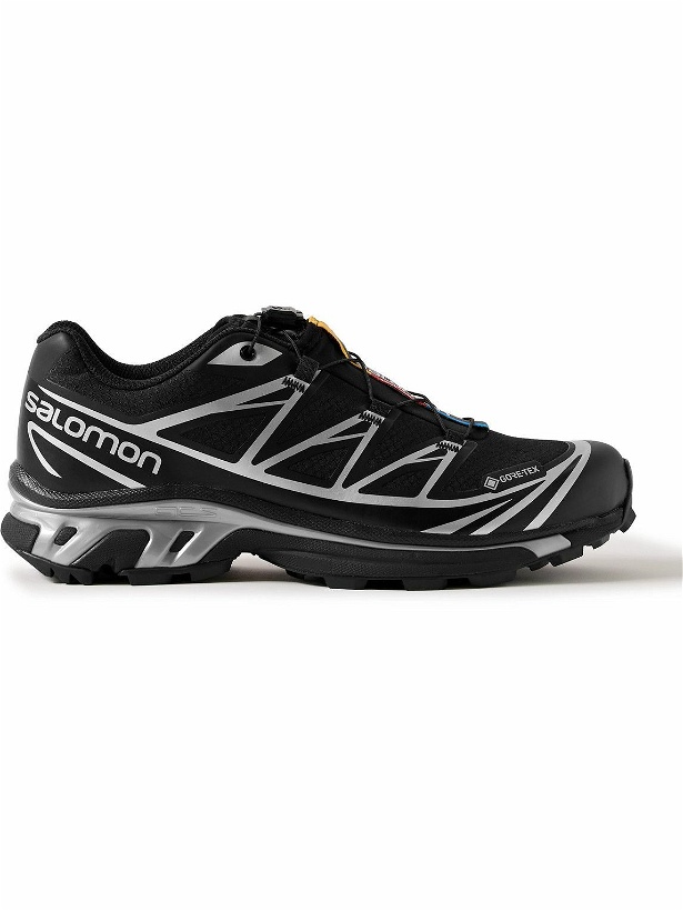 Photo: Salomon - XT-6 GORE-TEX® Rubber-Trimmed Mesh Sneakers - Black